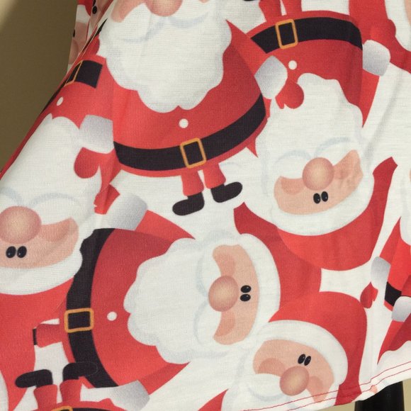 MISSLOOK Tunic Top M/L Holiday Santa Claus Chr… - Picture 10 of 16